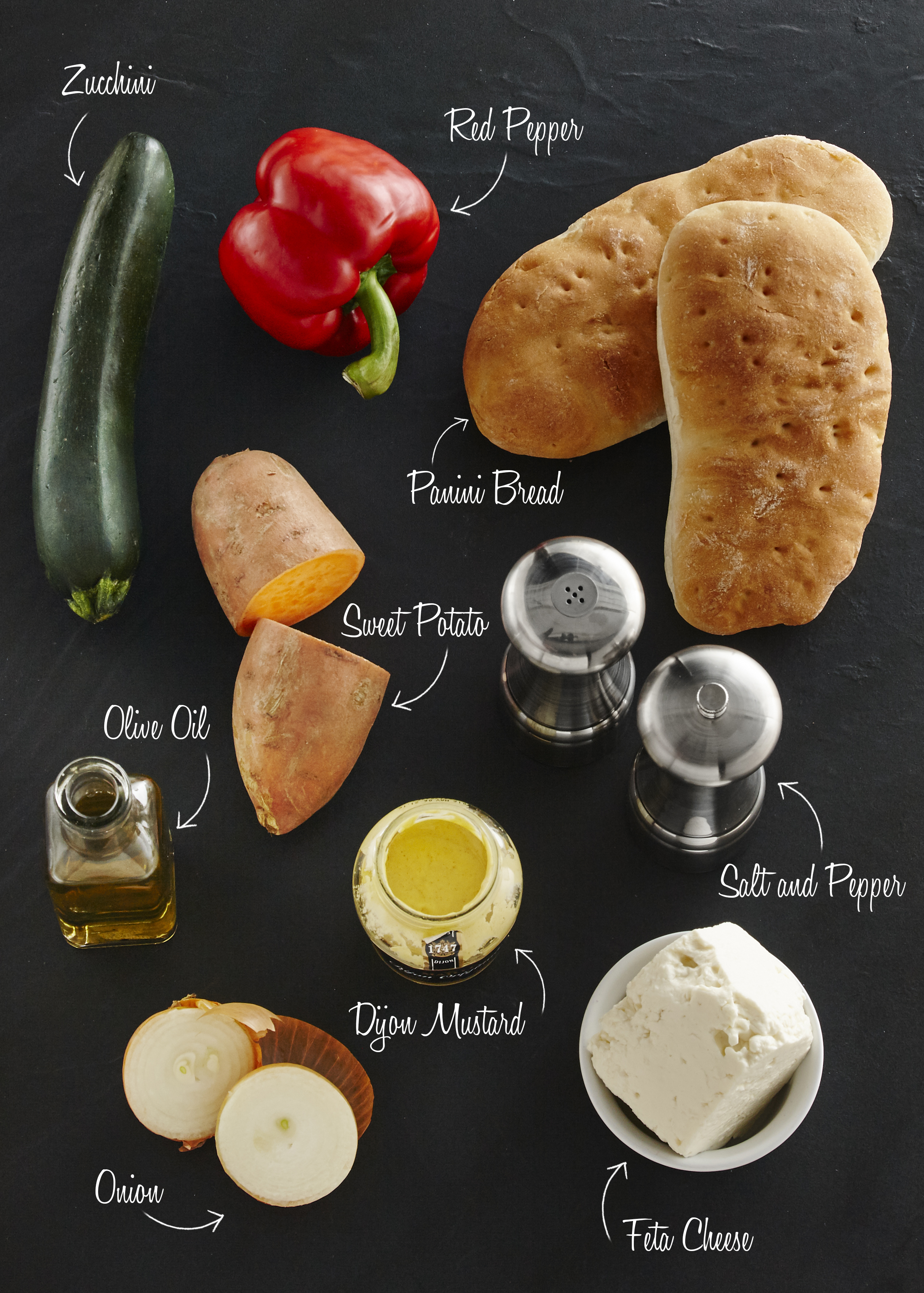 panini aux legumes-ingredients